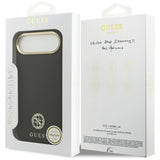 Guess Grained Strass Logo MagSafe-kasse til iPhone Air - sort