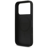 Guess læder 4G Triangle Strass MagSafe Case til iPhone 17 Pro - sort