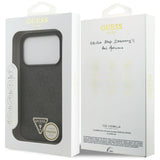 Guess læder 4G Triangle Strass MagSafe Case til iPhone 17 Pro - sort