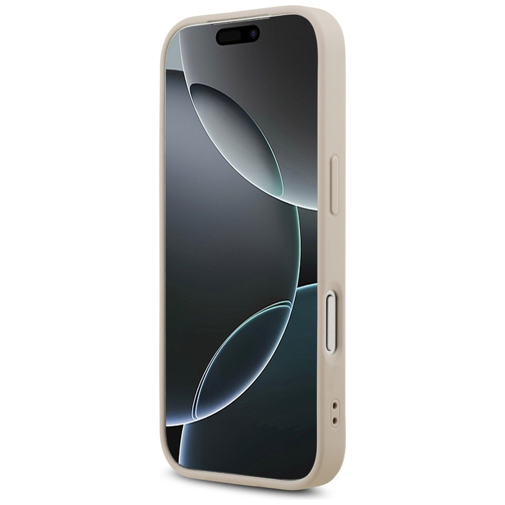 Guess læder 4G Triangle Strass MagSafe Case til iPhone 17 Pro - Pink