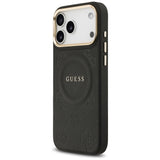 Guess Peony Hot Stamp MagSafe Case til iPhone 17 Pro Max - sort