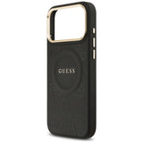 Guess Peony Hot Stamp MagSafe Case til iPhone 17 Pro Max - sort