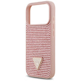 Gæt Rhinestone Triangle Logo iPhone 17 Pro Case - Pink
