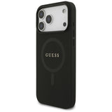 Guess Saffiano Classic Logo MagSafe Case til iPhone 17 Pro Max - sort