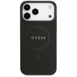 Guess Saffiano Classic Logo MagSafe Case til iPhone 17 Pro Max - sort