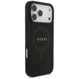 Guess Saffiano Classic Logo MagSafe Case til iPhone 17 Pro Max - sort