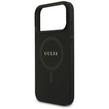 Guess Saffiano Classic Logo MagSafe Case til iPhone 17 Pro Max - sort