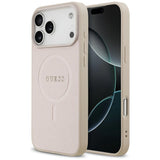 Guess Saffiano Classic Logo MagSafe Case til iPhone 17 Pro Max - Pink