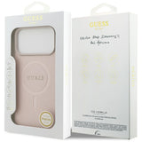 Guess Saffiano Classic Logo MagSafe Case til iPhone 17 Pro Max - Pink