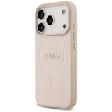 Guess Saffiano Classic Logo MagSafe Case til iPhone 17 Pro - Pink