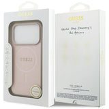 Guess Saffiano Classic Logo MagSafe Case til iPhone 17 Pro - Pink