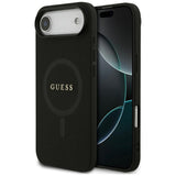 Guess Saffiano Classic Logo MagSafe-kasse til iPhone Air - sort
