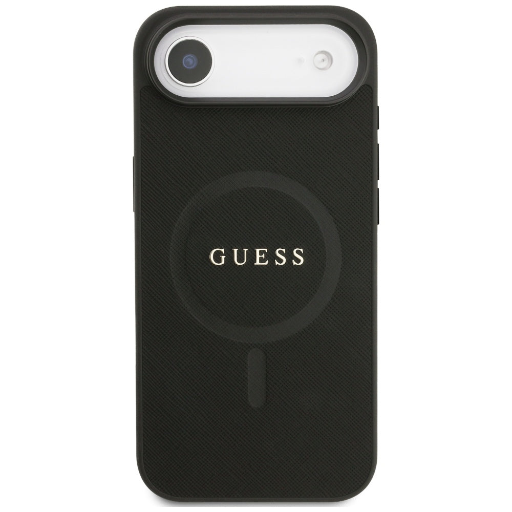 Guess Saffiano Classic Logo MagSafe-kasse til iPhone Air - sort