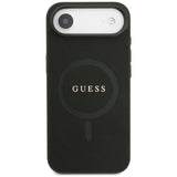 Guess Saffiano Classic Logo MagSafe-kasse til iPhone Air - sort
