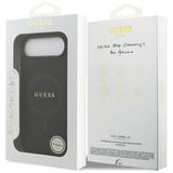 Guess Saffiano Classic Logo MagSafe-kasse til iPhone Air - sort
