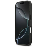 Mercedes læder Large Laurel Leave MagSafe Case til iPhone 17 - sort