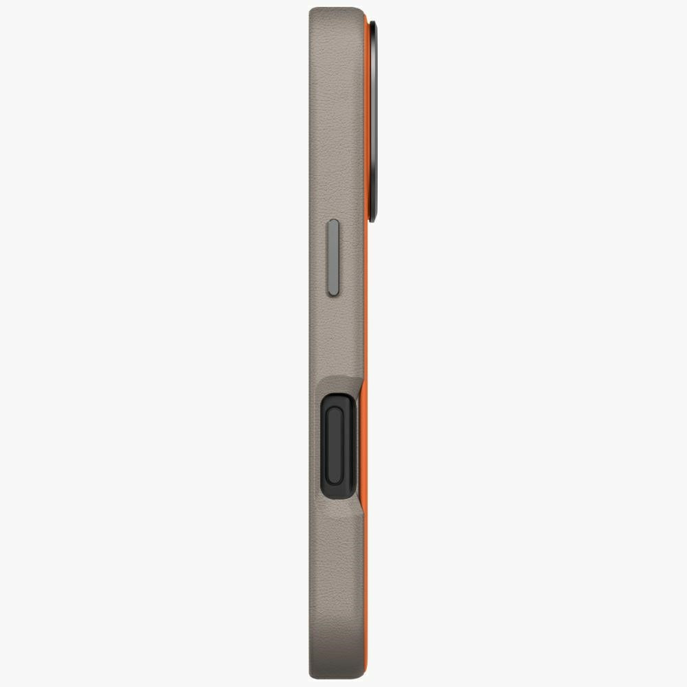 Uniq Lyden DS Case til iPhone 17 Pro Magclick opladning - orange-grå