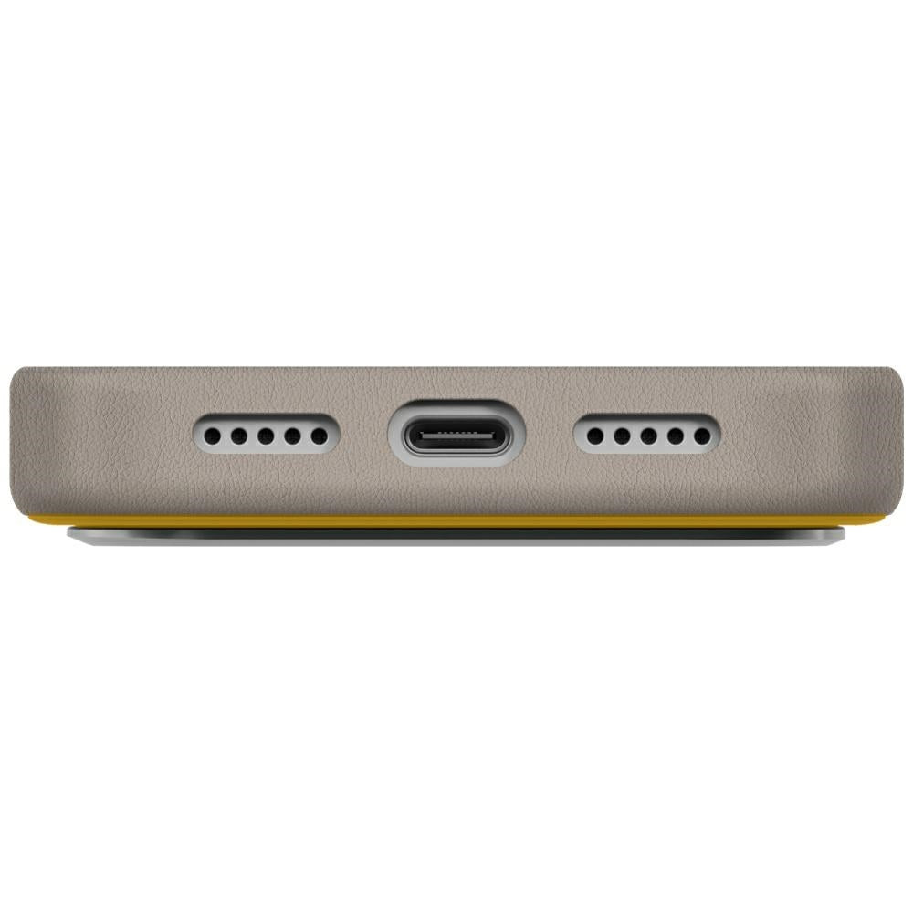 Uniq Lyden DS Case til iPhone 17 Pro Magclick opladning - gul-grå