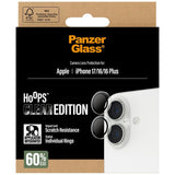 PanzerGlass Hoops Hæmmede glas lins skærmbeskytter til iPhone 16 / 16 Plus / 17