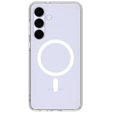 Spigen Ultra Hybrid Mag MagSafe Case til Samsung Galaxy S25 FE - Klar og hvid