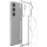 Spigen Ultra Hybrid Mag MagSafe Case til Samsung Galaxy S25 FE - Klar og hvid