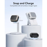 ESR Orbit HaloLock MagSafe Case for AirPods Pro 3 - Gray & Black