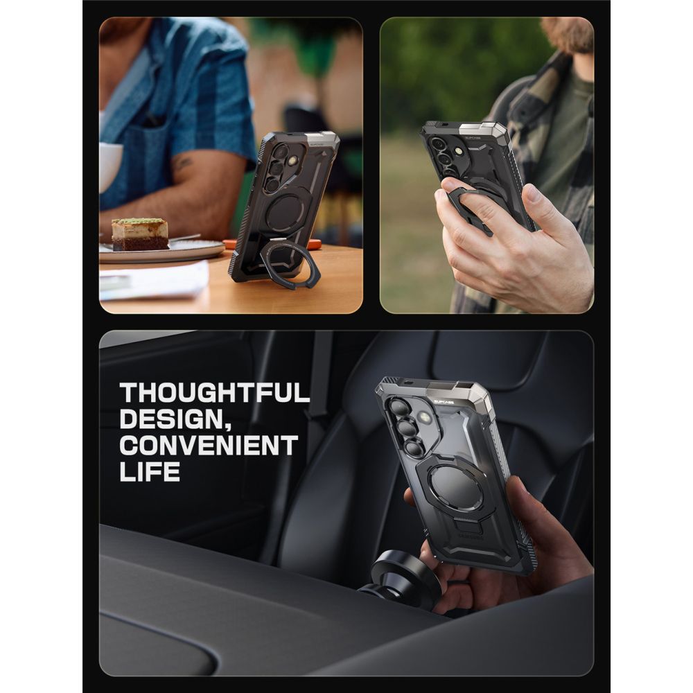 Supcase UB Grip Mag MagSafe Case til Samsung Galaxy S25 FE - sort