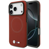 BMW M FW Metal Logo MagSafe Case til iPhone 17 Pro - Rød