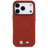 BMW M FW Metal Logo MagSafe Case til iPhone 17 Pro - Rød
