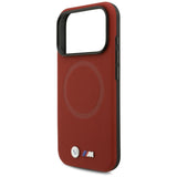 BMW M FW Metal Logo MagSafe Case til iPhone 17 Pro - Rød