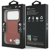 BMW M FW Metal Logo MagSafe Case til iPhone 17 Pro - Rød