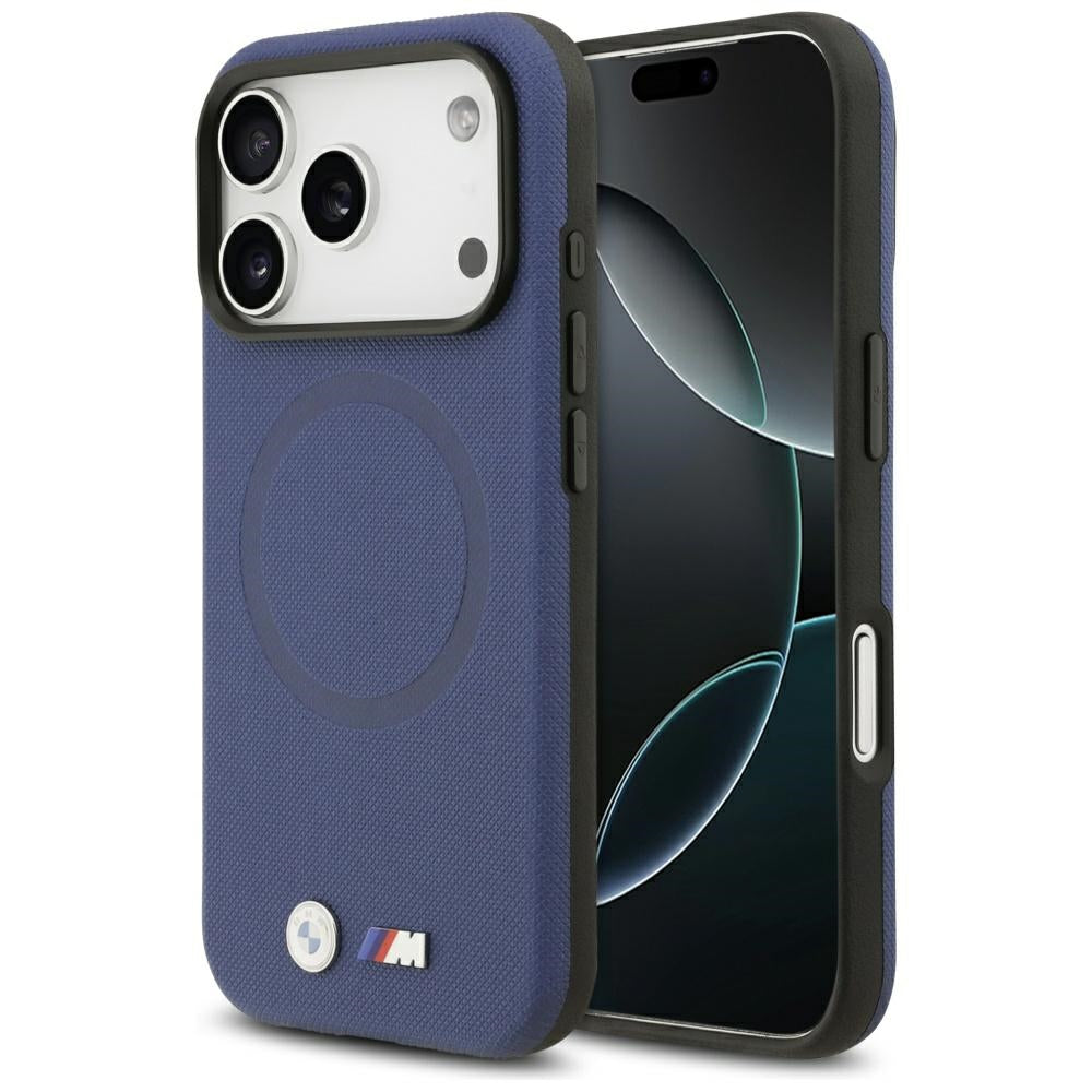 BMW M FW Metal Logo MagSafe Case til iPhone 17 Pro - Navy Blue