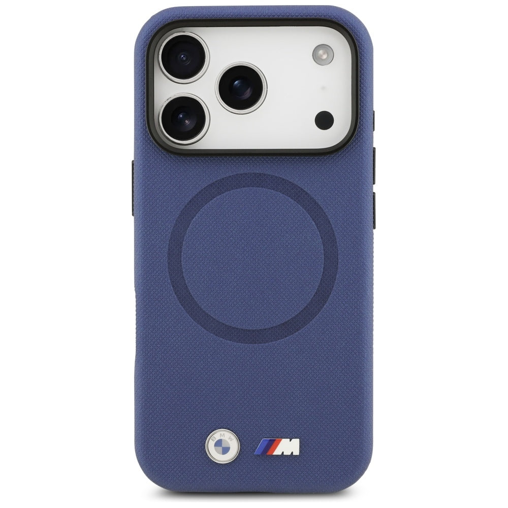 BMW M FW Metal Logo MagSafe Case til iPhone 17 Pro - Navy Blue