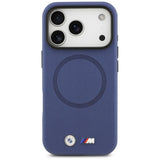 BMW M FW Metal Logo MagSafe Case til iPhone 17 Pro - Navy Blue