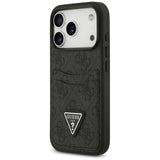 Guess 4G nauble Card Triangle case til iPhone 17 Pro - sort
