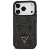 Guess 4G nauble Card Triangle case til iPhone 17 Pro - sort