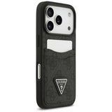 Guess 4G nauble Card Triangle case til iPhone 17 Pro - sort