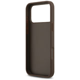 Guess 4G Nauble Card Triangle Case til iPhone 17 Pro Max - Brunt