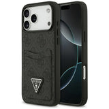 Guess 4G nauble Card Triangle case til iPhone 17 Pro Max - sort