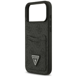 Guess 4G nauble Card Triangle case til iPhone 17 Pro Max - sort