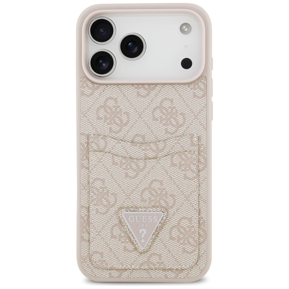 Guess 4G Nauble Card Triangle Case til iPhone 17 Pro Max - Pink