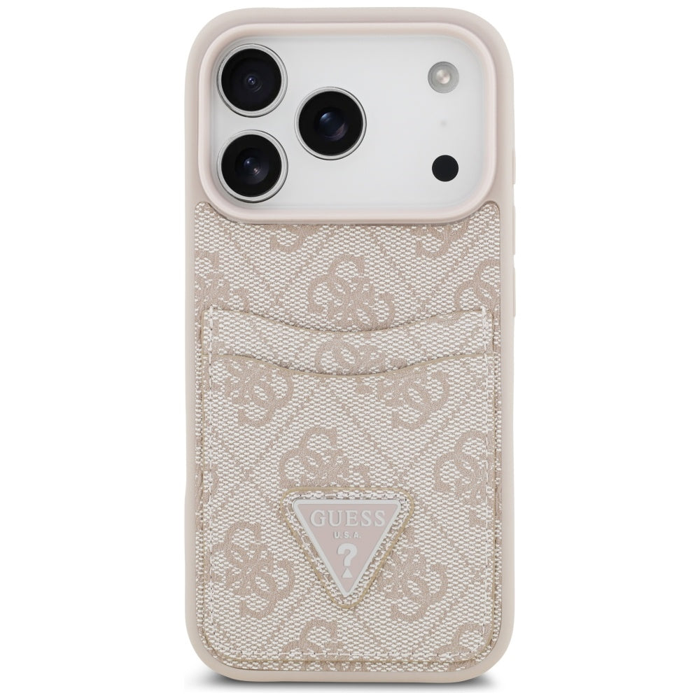 Guess 4G Nauble Card Triangle Case til iPhone 17 Pro - Pink