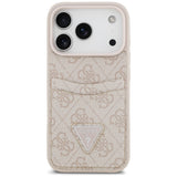 Guess 4G Nauble Card Triangle Case til iPhone 17 Pro - Pink