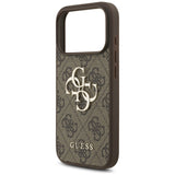 Guess 4G Strap 4G Classic Logo Case til iPhone 17 Pro - Brunt