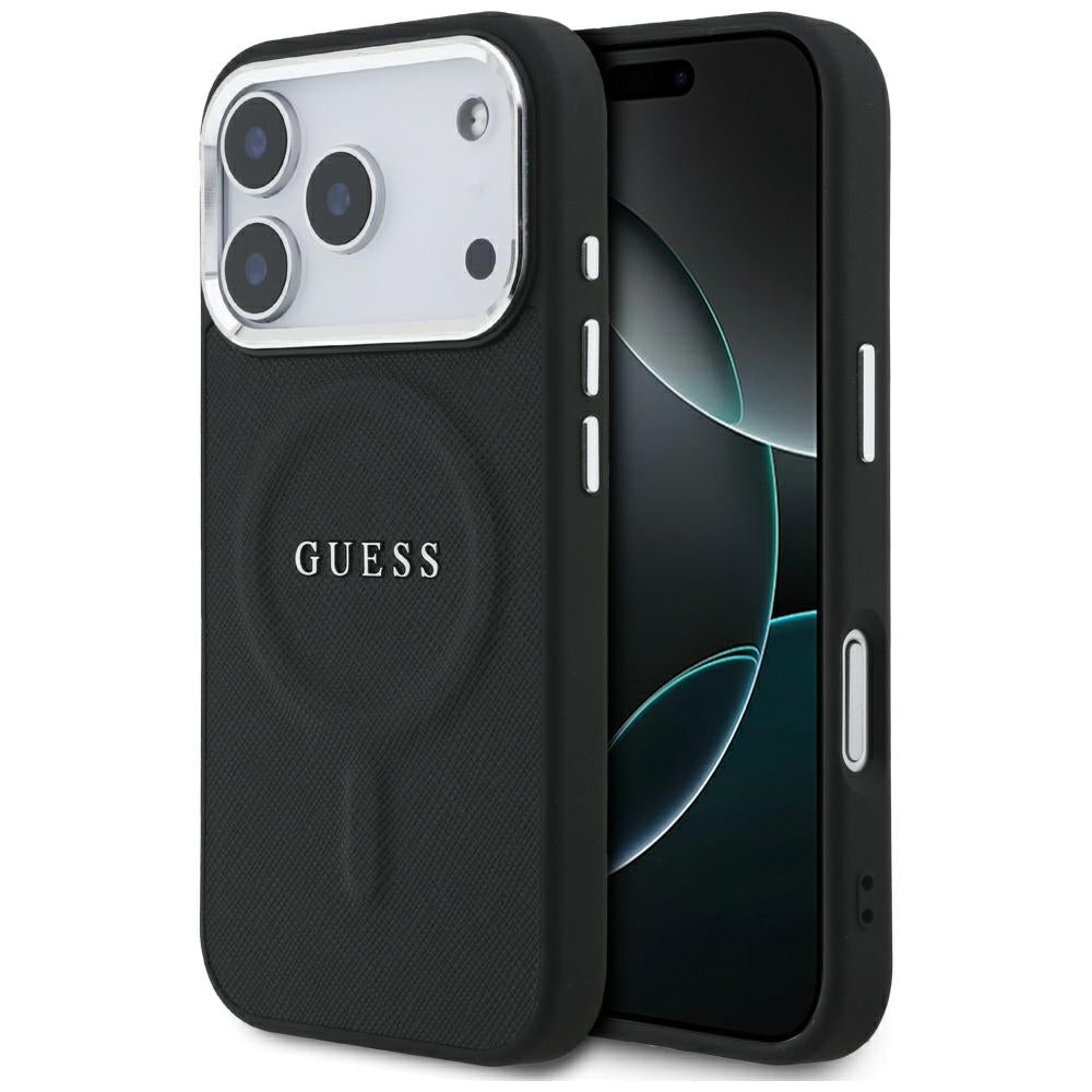 Guess Classic Logo MagSafe Case til iPhone 17 Pro - sort