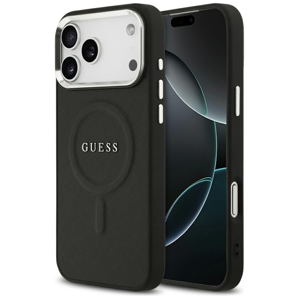 Guess Classic Logo MagSafe Case til iPhone 17 Pro Max - sort