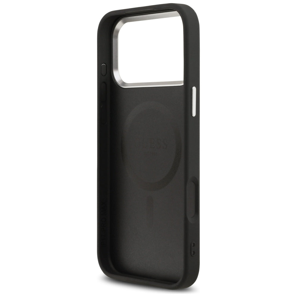 Guess Classic Logo MagSafe Case til iPhone 17 Pro Max - sort