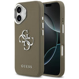 Guess Grained Big 4G Classic Logo iPhone 17 Case - Brunt