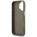 Guess Grained Big 4G Classic Logo iPhone 17 Case - Brunt