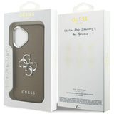 Guess Grained Big 4G Classic Logo iPhone 17 Case - Brunt